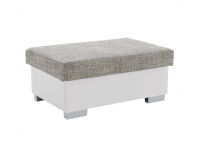 Taburetka T4 - sivá (Berlin 01) / biela (Soft 17)