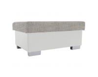 Taburetka T4 - sivá (Berlin 01) / biela (Soft 17)