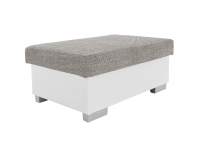 Taburetka T4 - sivá (Berlin 01) / biela (Soft 17)