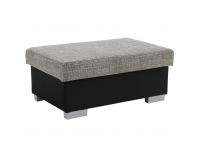 Taburetka T4 - sivá (Berlin 01) / čierna (Soft 11)