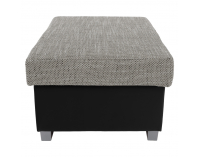 Taburetka T4 - sivá (Berlin 01) / čierna (Soft 11)