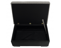 Taburetka T4 - sivá (Berlin 01) / čierna (Soft 11)