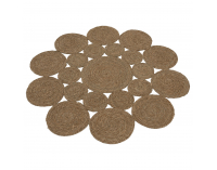 Okrúhly koberec Taban 120 cm - prírodná