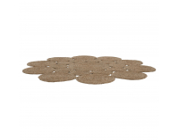 Okrúhly koberec Taban 120 cm - prírodná