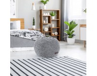 Taburetka (sedací vak) Hanord - čierna / biela