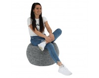 Taburetka (sedací vak) Hanord - čierna / biela