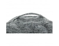 Taburetka (sedací vak) Hanord - čierna / biela