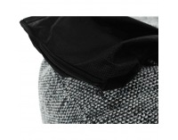 Taburetka (sedací vak) Hanord - čierna / biela