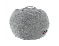 Taburetka (sedací vak) Hanord - čierna / biela