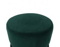 Taburetka Vizel - smaragdová / zlatá