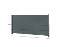 Bočná markíza Taksa New 300x200 cm - antracit