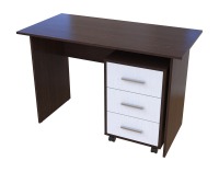 Písací stôl Talent T3 - wenge / biela