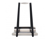 Kôš na drevo Tamilo - čierna / strieborná