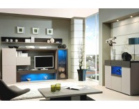 Komoda Conti CO-K3 - sivá / tmavosivá