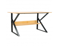 Písací stôl Tarcal 140 - buk / čierna