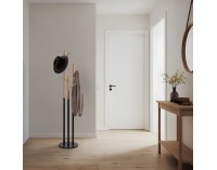 Vešiak Tavel - čierna / prírodná