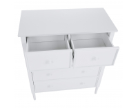 Zásuvková komoda Teana - biela