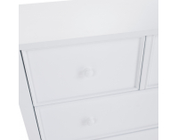 Zásuvková komoda Teana - biela