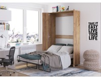 Sklápacia jednolôžková posteľ Teddy 120 - craft zlatý