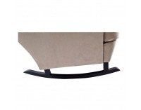 Hojdacie kreslo ušiak Teja - béžová / čierna