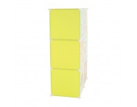 Detská modulárna skrinka Tekin - zelená / detský vzor