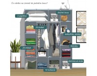 Detská modulárna skrinka Tekin - zelená / detský vzor