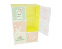 Detská modulárna skrinka Tekin - zelená / detský vzor