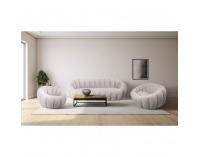 Dvojsedačka Tekvio - svetlosivá