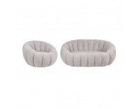 Kreslo Tekvio - svetlosivá