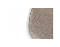 Jedálenská stolička Damara - biela / sivobéžová / buk