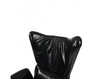 Kreslo (ušiak) Demas - čierna