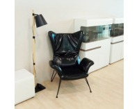 Kreslo (ušiak) Demas - čierna