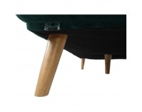 Rozkladacia pohovka Kaprera - smaragdová / buk