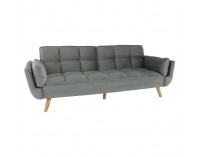 Rozkladacia pohovka Kaprera - svetlosivá / buk