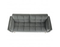 Rozkladacia pohovka Kaprera - svetlosivá / buk