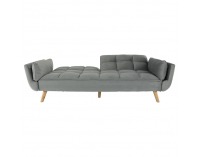 Rozkladacia pohovka Kaprera - svetlosivá / buk