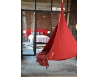 Závesné hojdacie kreslo Klorin - červená