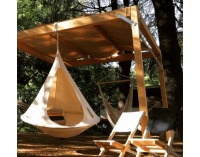 Závesné hojdacie kreslo Klorin - červená