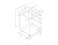 Dolná kuchynská skrinka Lenka D-40 - orech