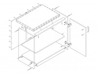 Dolná kuchynská skrinka Lenka D-80 - orech