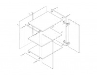 Horná kuchynská skrinka Lenka G-80 - orech