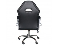 Kancelárske kreslo s podrúčkami Marvin - čierna / červená