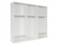 Police do šatníkovej skrine (3 ks) Pietro - biela