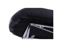 Lavica do predsiene Rivola - sivá / chróm