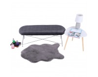 Lavica do predsiene Rivola - sivá / chróm