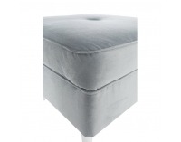 Taburetka Rufino - svetlosivá / biela