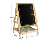 Detská obojstranná tabuľa Tenley - mix farieb