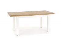 Rozkladací jedálenský stôl Tiago 2 - dub sonoma / biela