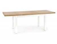 Rozkladací jedálenský stôl Tiago 2 - dub sonoma / biela