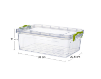 Plastový úložný box Tim 4 l - priehľadná